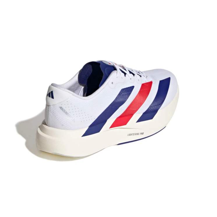 Adidas White & Navy Low-Top Colorblock Sneakers
