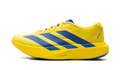 Adidas Yellow & Blue Low-Top Three-Stripe Sneakers