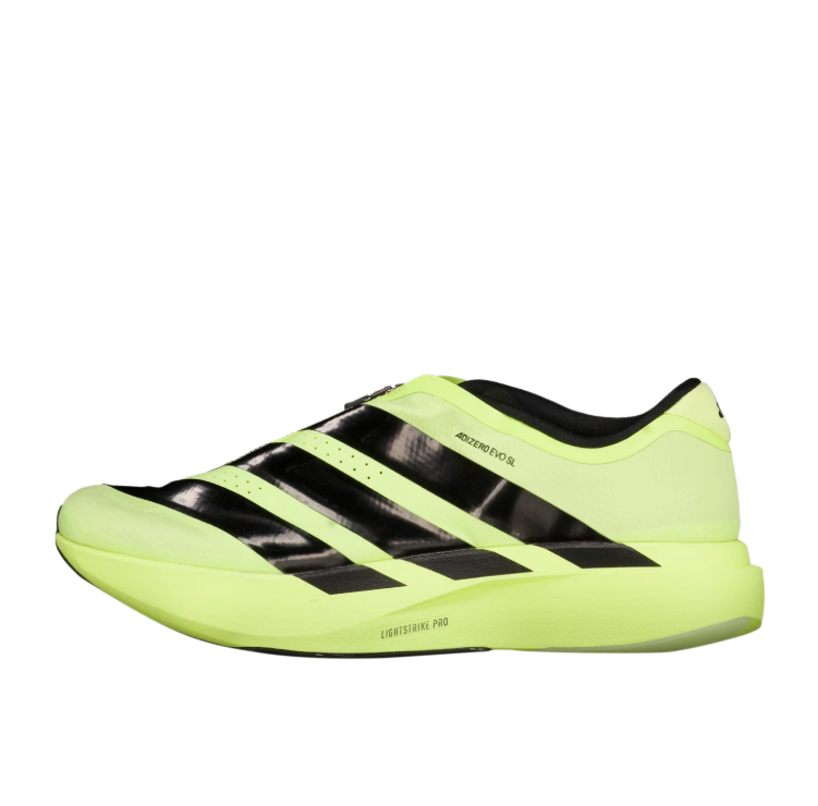 Adidas Neon Yellow & Black Low-Top Zip-Front Sneakers