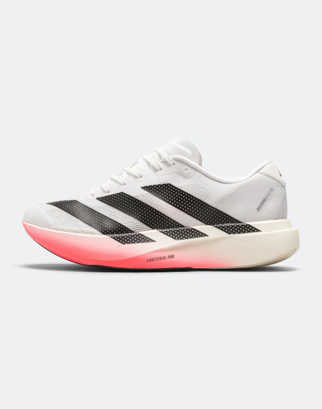 Adidas White & Black Low-Top Gradient-Sole Sneakers