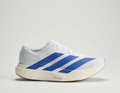 Adidas White & Blue Low-Top Mesh Sneakers