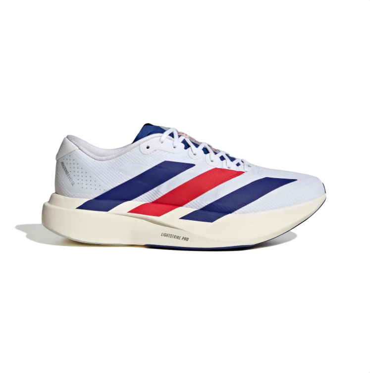 Adidas White & Navy Low-Top Colorblock Sneakers