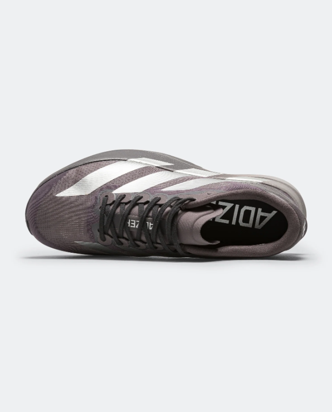 Adidas Charcoal Grey & Silver Low-Top Mesh Sneakers