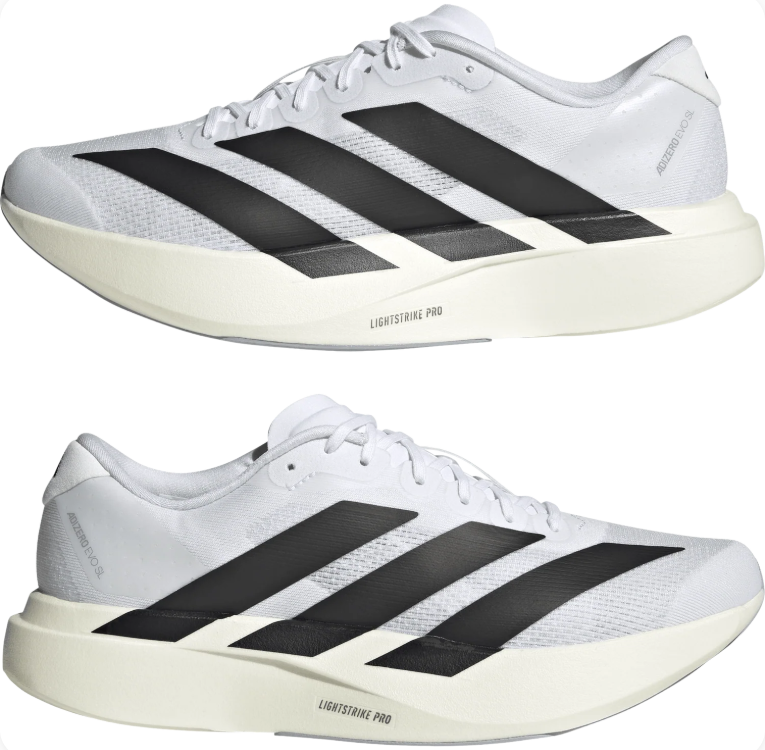 Adidas White & Black Low-Top Mesh Sneakers