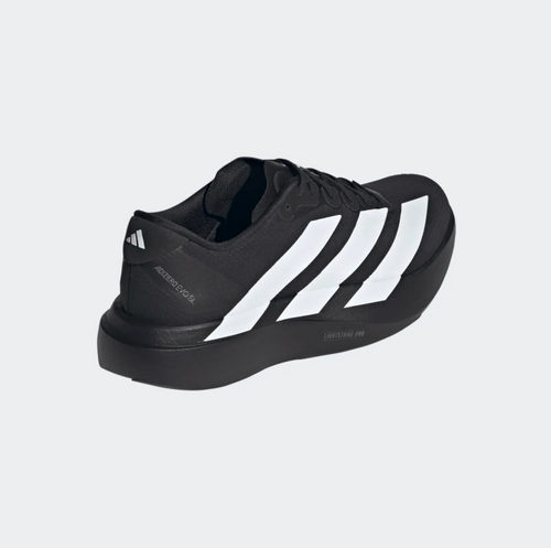Adidas Black & White Low-Top Three-Stripe Sneakers