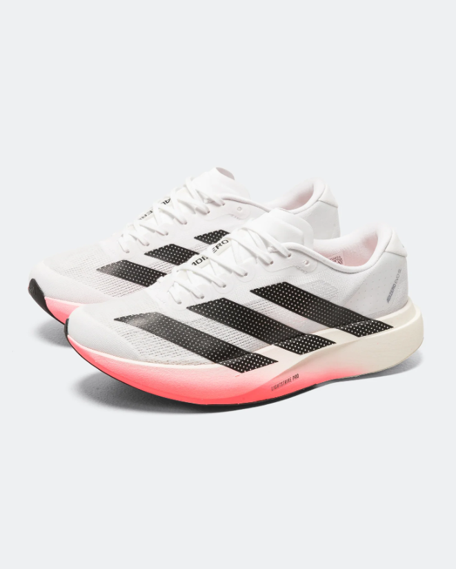 Adidas White & Black Low-Top Gradient-Sole Sneakers