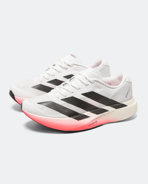 Adidas White & Black Low-Top Gradient-Sole Sneakers