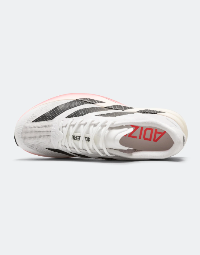 Adidas White & Black Low-Top Gradient-Sole Sneakers