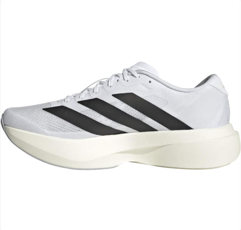 Adidas White & Black Low-Top Mesh Sneakers