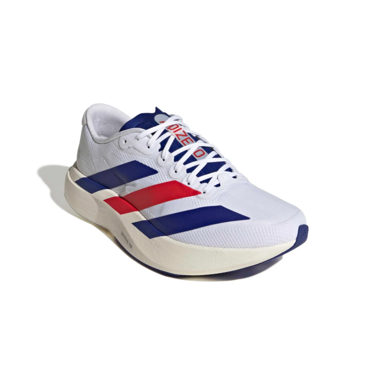 Adidas White & Navy Low-Top Colorblock Sneakers